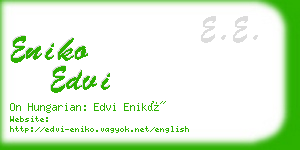 eniko edvi business card